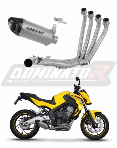 kompletny układ wydechowy z tłumikiem DOMINATOR Full System Tytanowy HP8 pasujący do motocykla Honda CB 650 F 2014 - 2018
