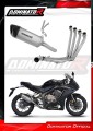 komplette Auspuffanlage mit Schalldämpfer DOMINATOR Full System Titan HP6 passend für Honda CB 650 R 2019  2023 2