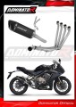 komplette Auspuffanlage mit Schalldämpfer DOMINATOR Full System HP6 schwarz passend für Honda CB 650 R 2019  2023 2