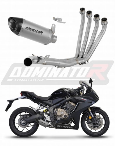 komplette Auspuffanlage mit Schalldämpfer DOMINATOR Full System Titan HP8 passend für Honda CB 650 R 2019  2023