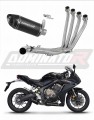 komplette Auspuffanlage mit Schalldämpfer DOMINATOR Full System HP8 schwarz passend für Honda CB 650 R 2019  2023