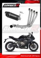 komplette Auspuffanlage mit Schalldämpfer DOMINATOR Full System HP8 schwarz passend für Honda CB 650 R 2019  2023 2