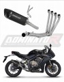complete exhaust system with muffler DOMINATOR Full System HP6 BLACK fits to Honda CBR 650 R 2019  2023