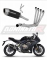 komplette Auspuffanlage mit Schalldämpfer DOMINATOR Full System S6 schwarz passend für Honda CBR 650 R 2019  2023