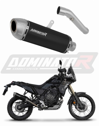 Auspuff Schalldämpfer DOMINATOR S6 schwarz passend für Yamaha Tenere 700 2021  2024