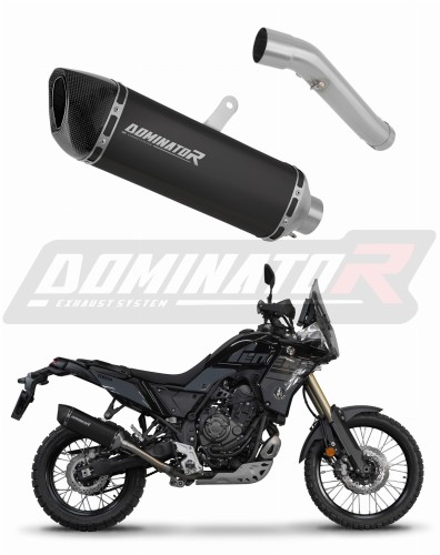 Auspuff Schalldämpfer DOMINATOR HP6 schwarz passend für Yamaha Tenere 700 2021  2024