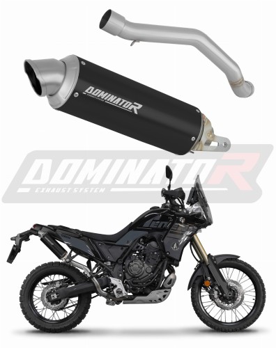 Yamaha Tenere 700 2025 EXHAUST Muffler Auspuff Sportauspuff Silencer Echappement Silencieux Scarico Scarichi Escape GPF BLACK Dominator x