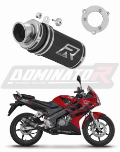 Honda CBR 125 2004 - 2010 Schalldämpfer Auspuff GP1 SCHWARZ + dB killer