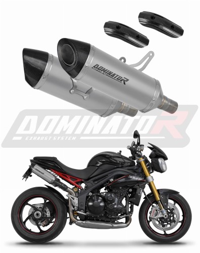 wydech tłumik DOMINATOR Tytanowy HP8 pasujący do motocykla Triumph Speed Triple 1050 2011 - 2016