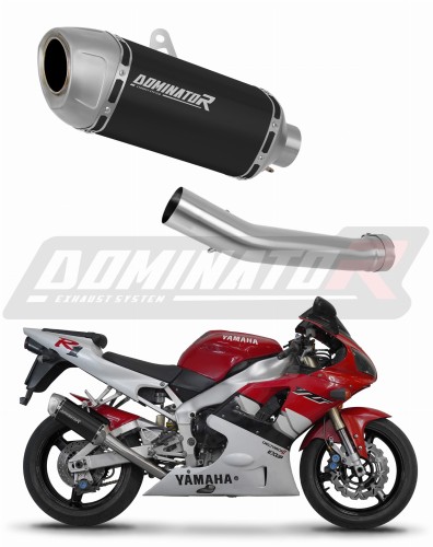 Auspuff Schalldämpfer DOMINATOR S6 Shorty schwarz passend für Yamaha YZF R1 1000 RN04 2000  2001