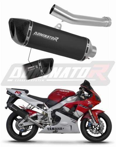 wydech tłumik DOMINATOR Homologowany HP6 CZARNY pasujący do motocykla Yamaha YZF R1 1000 RN01 1998 - 1999