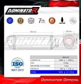 Suzuki GSXR 1000 K9 L0 L1 2009 2011 Motorcycle Muffler Auspuff Sportauspuff Silencer Echappement Silencieux Scarico Scarichi Escape Wydech Tłumik S6 Twin Dominator Exhaust System 1