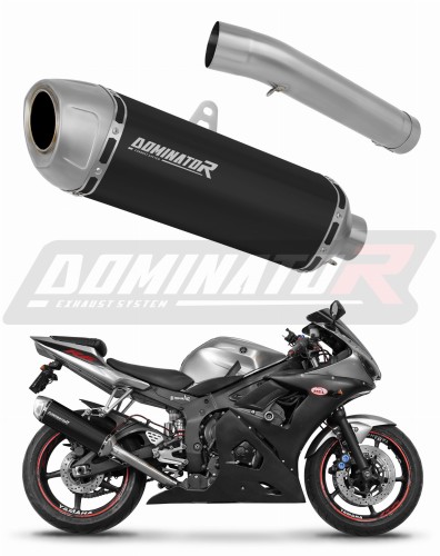 wydech tłumik DOMINATOR S6 CZARNY pasujący do motocykla Yamaha YZF R6 2003 - 2005