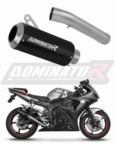 Auspuff Schalldämpfer DOMINATOR GP schwarz passend für Yamaha YZF R6 2003  2005