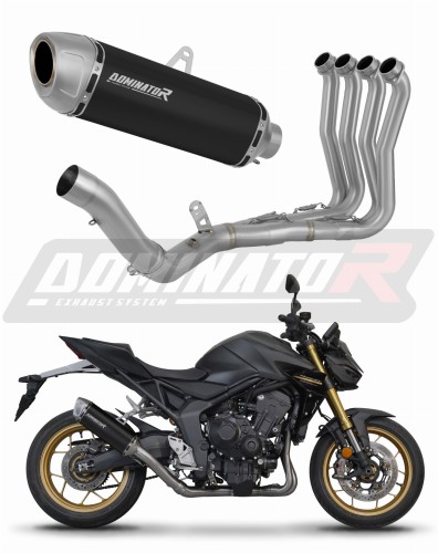 komplette Auspuffanlage mit Schalldämpfer DOMINATOR Full System S6 schwarz passend für Honda CB 1000 Hornet / SP 2025