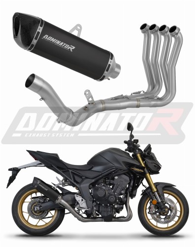 kompletny układ wydechowy z tłumikiem DOMINATOR Full System HP6 CZARNY pasujący do motocykla Honda CB 1000 Hornet / SP 2025