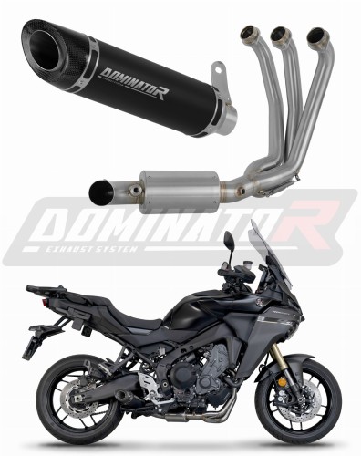 komplette Auspuffanlage mit Schalldämpfer DOMINATOR Full System HP8 schwarz EX passend für Yamaha Tracer 9 / GT 2025  2026
