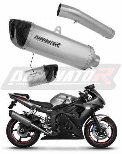 Auspuff Schalldämpfer DOMINATOR homologiert Titan HP6 passend für Yamaha YZF R6 2003  2005 6