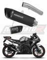 Auspuff Schalldämpfer DOMINATOR homologiert HP6 schwarz passend für Yamaha YZF R6 2003  2007 5