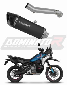 CF MOTO 800 MT-X 2025 Schalldämpfer Auspuff HP6 BLACK + dB killer