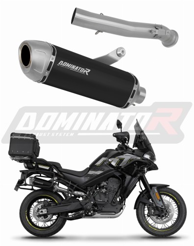 Auspuff Schalldämpfer DOMINATOR S6 schwarz passend für CF MOTO 800 MT 2022  2025