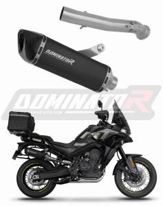 CF MOTO 800 MT 2022 - 2025 Explore / Sport / Touring Schalldämpfer Auspuff HP6 SCHWARZ + dB killer