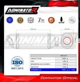 Auspuff Schalldämpfer DOMINATOR HP8 schwarz passend für Kawasaki ZX6R 636 2009  2024 3
