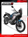 CF MOTO 450 MT 2025 Collector Manifold Full Exhaust System Muffler Auspuff Sportauspuff Silencer Echappement Silencieux Scarico Scarichi Escape Wydech Tłumik HP6 BLACK Dominator Exhaust System 3