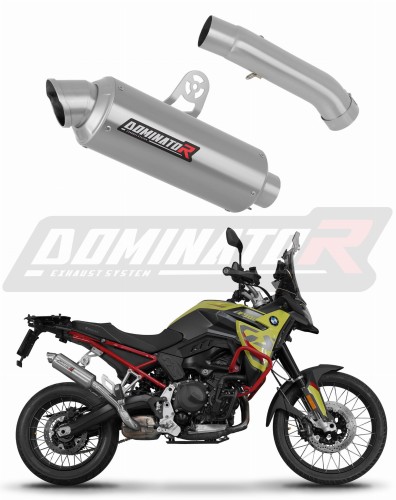 BMW F 900 GS 2024 2025 Motorcycle Muffler Auspuff Sportauspuff Silencer Echappement Silencieux Scarico Scarichi Escape Wydech Tłumik GPF Silver Satin Dominator Exhaust System x