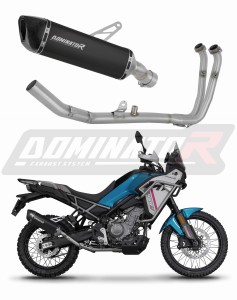 CF MOTO 450 MT 2024 - 2026 (Euro 5+) Auspuffanlagen Schalldämpfer HP6 SCHWARZ + dB killer