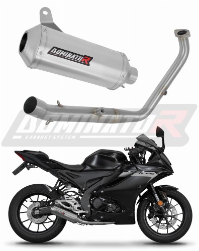 complete exhaust system with muffler DOMINATOR Full System OV G2 fits to Yamaha YZF R125 2024  2025