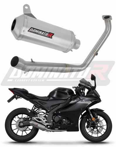 komplette Auspuffanlage mit Schalldämpfer DOMINATOR Full System OV G2 passend für Yamaha YZF R125 2021  2024