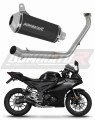 kompletny układ wydechowy z tłumikiem DOMINATOR Full System OV G2 CZARNY pasujący do motocykla Yamaha YZF R125 2021 - 2024