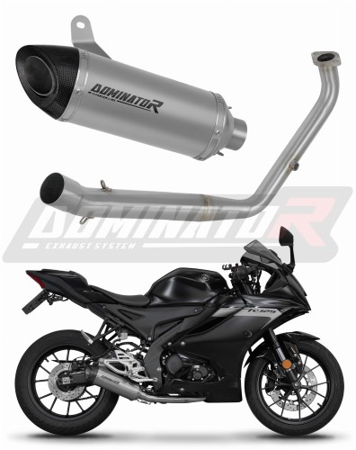 komplette Auspuffanlage mit Schalldämpfer DOMINATOR Full System Titan HP8 passend für Yamaha YZF R125 2021  2024