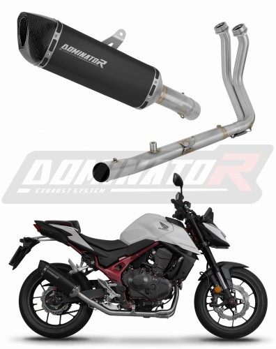 complete exhaust system with muffler DOMINATOR Full System HP6 BLACK fits to Honda CB 750 Hornet 2024  2025 5