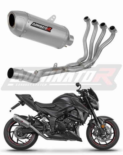 kompletny układ wydechowy z tłumikiem DOMINATOR Full System S6 pasujący do motocykla Suzuki GSX-S 750 2017 - 2020