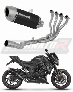 Suzuki GSX-S 750 2017-2020 Auspuffanlagen Schalldämpfer S6 SCHWARZ + dB killer
