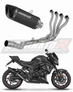 Suzuki GSX-S 750 2017-2020 Auspuffanlagen Schalldämpfer HP6 SCHWARZ + dB killer