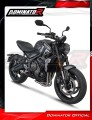 komplette Auspuffanlage mit Schalldämpfer DOMINATOR Full System GPF schwarz passend für Triumph Trident 660 2021  2024 5