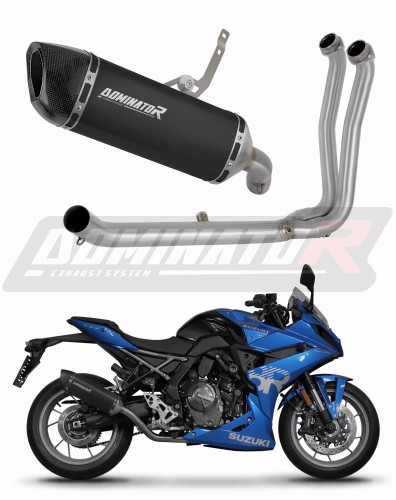 komplette Auspuffanlage mit Schalldämpfer DOMINATOR Full System HP6 schwarz passend für Suzuki GSX8R / 8S 2023  2025