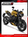 Triumph Street Triple 765 RS 2024 2025 Full System Motorcycle Muffler Auspuff Sportauspuff Silencer Echappement Silencieux Scarico Scarichi Escape Wydech Tłumik HP6 Black Noir Nero Negro Dominator Exhaust System 3