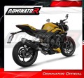 komplette Auspuffanlage mit Schalldämpfer DOMINATOR Full System S6 schwarz passend für Triumph Street Triple 765 RS 2024  2025