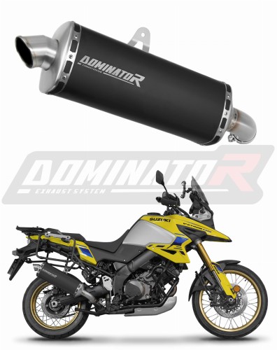 Auspuff Schalldämpfer DOMINATOR P7 schwarz passend für Suzuki VStrom 1050 DE 2023  2025