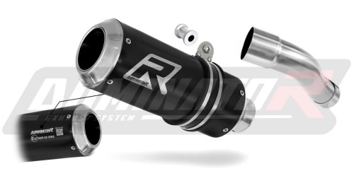 Auspuff Schalldämpfer DOMINATOR homologiert GP schwarz passend für Honda CB 600F HORNET PC41 2007  2013