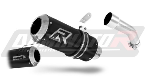 Auspuff Schalldämpfer DOMINATOR homologiert GP schwarz passend für Kawasaki ZX10R 2008  2010 3