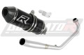 complete exhaust system with muffler DOMINATOR Full System HP3 BLACK fits to Honda CB 125 R 2018  2020 2