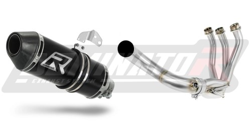 komplette Auspuffanlage mit Schalldämpfer DOMINATOR Full System HP3 schwarz passend für Yamaha XSR 900 2016  2021