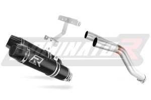 Yamaha FZ6 FAZER S2 2006 - 2010 Schalldämpfer Auspuff HP3 SCHWARZ + dB killer