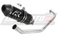 komplette Auspuffanlage mit Schalldämpfer DOMINATOR Full System HP3 schwarz passend für Yamaha MT 125 2014  2019