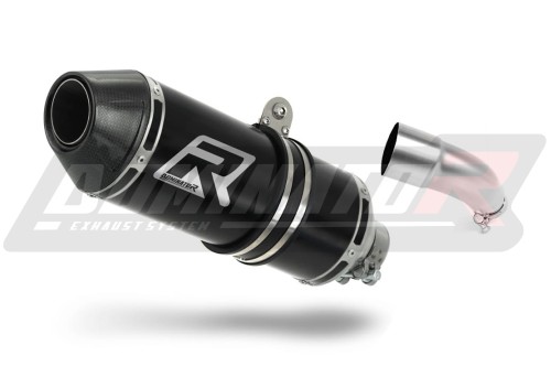 Yamaha YZF R3 2015 2018 Exhaust Muffler Auspuff Sportauspuff Silencer Echappement Silencieux Scarico Scarichi Escape Toba de esapament Avgas Ljuddämpare Wydech Tłumik Carbon Tip HP3 Black Noir Nero Negro Svart Schwarz Negru Dominator x